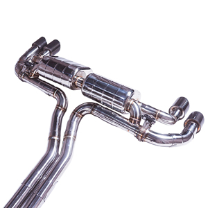Escape Deportivo Catback con Válvula Variable para Sección Media-Trasera, Compatible con Porsche Cayenne <span class=keywords><strong>GTS</strong></span> Turbo 3.0T V6 SUS304 2019-2024 - Product Image 2
