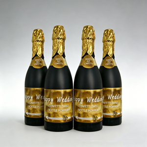 Canon à Confettis Bouteille de Champagne - Canon de Fête pour Cérémonies d'Ouverture, Anniversaires, KTV, Bars et Célébrations - Offre Spéciale - Product Image 1
