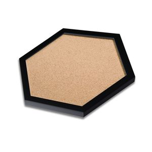 Tablón de anuncios de hoja de <span class=keywords><strong>corcho</strong></span> hexagonal personalizable de fábrica OEM con marco de plástico para fotos de notas papeles marcado tablero de pines de <span class=keywords><strong>corcho</strong></span> de pared - Product Image 3