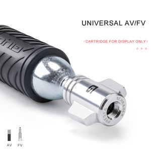 مضخة دراجة صغيرة من جيو لثاني أكسيد الكربون مع مقياس ضغط، تشمل غطاء وصمامات بريستا/شرادر، 130-160 رطل لكل بوصة مربعة - Product Image 4