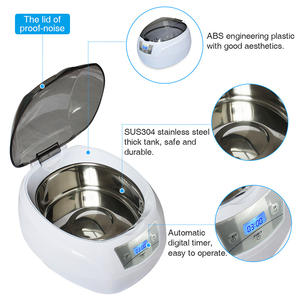 Mini máquina limpiadora ultrasónica portátil para el hogar de 750ml, <span class=keywords><strong>limpiador</strong></span> Digital, joyería, gafas, audífonos, limpiadores de maquinilla de afeitar - Product Image 6
