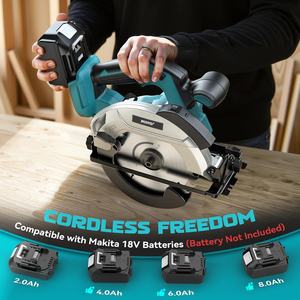 <span class=keywords><strong>Sierra</strong></span> <span class=keywords><strong>Circular</strong></span> Inalámbrica MARS de 7-1/4 Pulgadas, Compatible con Batería de 18 V, Guía Láser Eléctrica, 2 Hojas (24T/40T), Corte en Ángulo de 0-45 Grados - Product Image 4