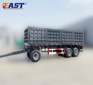 Remolque con plataforma giratoria de 20 pies y 30 toneladas, barra de remolque con contenedor plano, remolque completo a la venta, Tailandia - Product Image 2