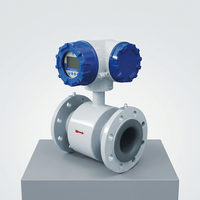Débitmètre électromagnétique industriel IP65/IP68 4-20 mA, construction intégrale en acier inoxydable, pour liquides (eau/huile)