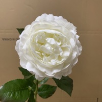 Bunga Peony Putih Buatan K-0170, Sentuhan Realistis, Lembut, Mirip Asli, dari Lateks, untuk Buket Pernikahan, Dekorasi Rumah, Grosir