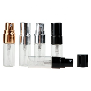 2 ml mini dimensione del campione di vetro bottiglia di profumo con <span class=keywords><strong>spray</strong></span> nero top 2 ml spruzzatore di profumo flaconcino atomizzatore - Product Image 4