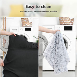 Ultra weiche große Hunde bett Plüsch faser wasch bar Beruhigende luxuriöse Haustier matten betten - Product Image 4