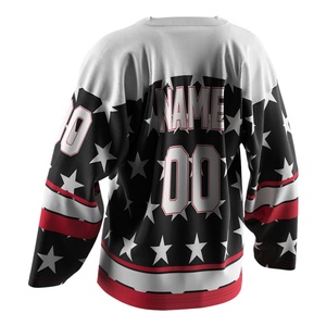 เสื้อเจอร์ซีย์ฮอกกี้น้ำแข็งลายพรางแบบโอเวอร์ไซส์ แขนยาว น้ำหนักเบา สำหรับผู้ชายและผู้หญิง - Product Image 4