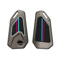 Étui de protection pour clé de voiture en alliage de zinc et gel de silice pour Honda Hornet Pulsar Yamaha Fzd R15 Suzuki Gixxer 150, porte-clés à rabat