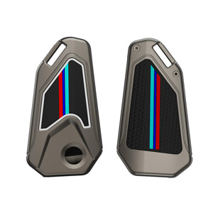 Étui de protection pour clé de voiture en alliage de zinc et gel de silice pour Honda Hornet Pulsar <span class=keywords><strong>Yamaha</strong></span> Fzd R15 Suzuki Gixxer 150, porte-clés à rabat - Product Image 2