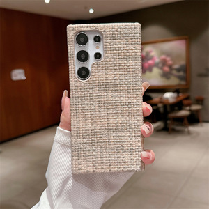 Per Samsung Galaxy tela semplice tessuto Instyle custodia per Samsung S23 Ultra Galaxy <span class=keywords><strong>S22</strong></span> Plus tessuto di peluche <span class=keywords><strong>Cover</strong></span> antiurto - Product Image 4