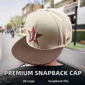 High Quality 100% Polyester Snapback Baseball <b>Cap</b> <b>Flat</b> Brim Fitted Common Fabric Unisex 3D Embroidery Logo for Sports Hip Hop - Product Image 2