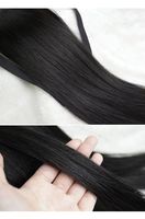 Extensions de cheveux synthétiques lisses, queue de cheval pour femmes, longues queues de cheval, extension de queue de cheval