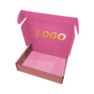 Bao Bì Giấy Gợn Sóng Logo Tùy Chỉnh Bán Sỉ Hộp Bưu Phẩm Nhãn Hiệu Riêng Gập Được Hộp Đóng Gói Trang Sức Có Thể Tái Chế - Product Image 1