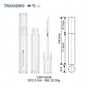 Tube de brillant à lèvres écologique de 5 ml, tubes de brillant à lèvres, récipient transparent rond, tubes de brillant à lèvres vides de 5 ml - Product Image 2