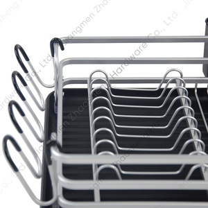 Escurridor de Platos de Aluminio con Bandeja de Secado Rápido, Cuadrado, para Encimera de Cocina - Product Image 3