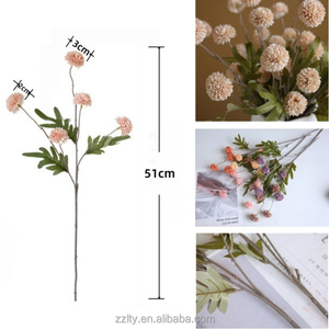 5 Têtes de Fleurs Artificielles en Soie (Oignon, Pissenlit) pour la Maison, la Table à Manger, l'Entrée, la Saint-Valentin, la Remise de Diplôme - Product Image 2