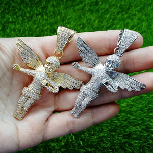 Collier ange ailé, <span class=keywords><strong>accessoires</strong></span> pour hommes, style streetwear, hipster, hip hop - Product Image 2