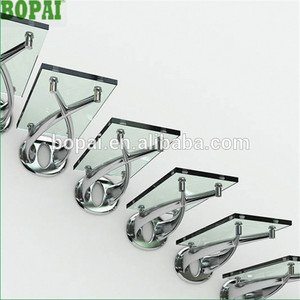 Cadre en acier inoxydable <span class=keywords><strong>rampe</strong></span> d'<span class=keywords><strong>escalier</strong></span> droite pour <span class=keywords><strong>marches</strong></span> en verre sans contremarches - Product Image 2