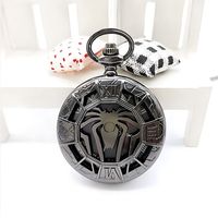 Jam Tangan Saku Hewan Laba-laba Jam Tangan Saku Fob Steampunk Rantai Jam Tangan Mesin Quartz Liontin Jumlah Besar Pria