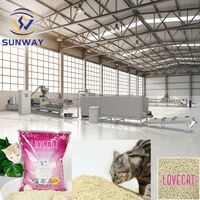 Equipo de Línea de Producción de Arena para Gatos de Tofu Ecológica, Maquinaria para Fabricar Arena para Gatos de Almidón de Maíz