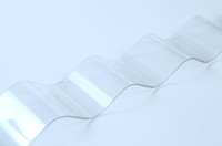 Plaque de toiture en polycarbonate ondulé transparent, résistante aux UV, ignifuge, légère, imperméable, pour puits de lumière d'entrepôt