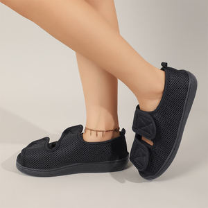 <strong>Women</strong> Comfy Adjustable <strong>Orthopedic</strong> Slides <strong>Sandals</strong> Two Strap Open Toe Diabetic Shoes Medical Slippers - Product Image 6