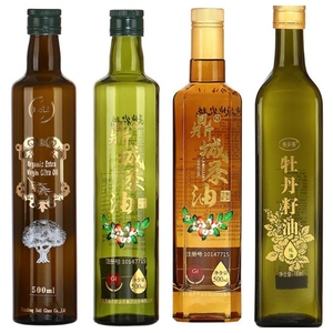 Muestra gratis disponible en stock 100mL 250ml 500ml 750ml Botellas de aceite de cocina de vidrio Botella Marasca Verde antiguo con tapón de rosca - Product Image 6