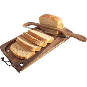 Planche à découper en bois avec rangement magnétique pour couteaux, rectangulaire, en noyer, pour la cuisine - Product Image 5