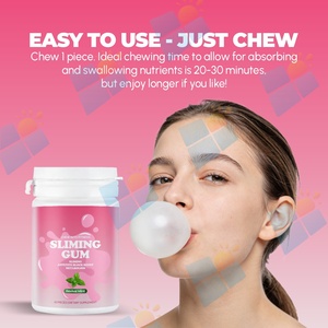 Gommes amincissantes OEM/ODM à marque privée pour la perte de poids, le contrôle de l'appétit et le stimulation du métabolisme, saveur menthe revitalisante, lot de <span class=keywords><strong>60</strong></span> pièces - Product Image 5
