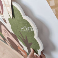 Panneau Acoustique en Bois Thème Forêt Moetry – Décoration Murale pour Crèches et Salles de Classe Maternelle – Tableau d'Affichage Sûr et Durable
