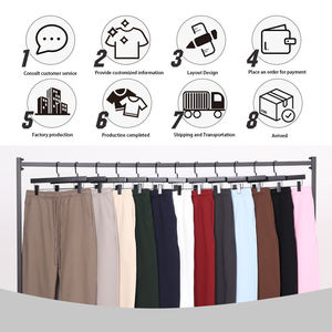 Kışlık Ağır Kumaş 430g Düz Paça Tek Renk Erkek Pantolonu Bol Kesim Sportif Günlük İpli Pantolon Erkekler İçin - Product Image 5