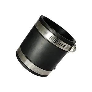 Stainless Steel Clamp Rubber Flexible Coupling Pipe Joint Connector Couplings