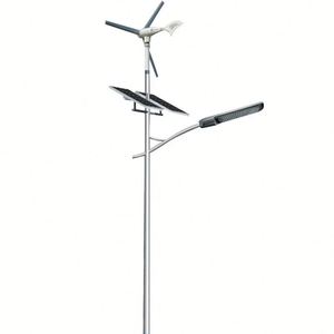 Lampadaire solaire hybride LED haute luminosité IP65, économie d'énergie, étanche, résistant au vent, avec télécommande - Product Image 1