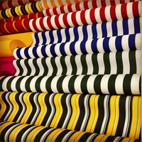 280gsm imperméable PU enduit 100% polyester rayure Oxford tissu pour auvent tissu extérieur patio parapluies tissu yacht parasol