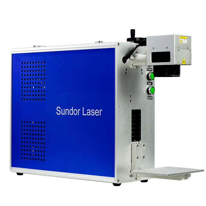 2021 Portabel 20W 30W 50W Serat Logam Laser Penanda Mesin Penanda Penanda Printer Laser untuk Tag Binatu
