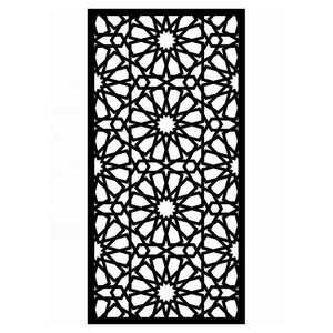 Paravent en acier galvanisé personnalisé avec un design Art Déco pour le salon - Product Image 5