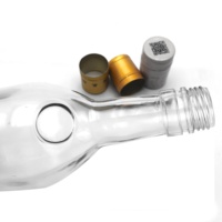 Bouteille de vin en verre sodocalcique transparent de qualité supérieure 750 ml avec bouchon à vis pour décanteurs d'alcool - Marque YONGXIN