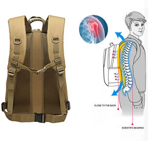 Mochila Táctica Personalizada de Oxford 900D, Capacidad de 25l-45l, Forro de Poliéster, Función Antirrobo, Mochila con Armazón Externo - Product Image 2