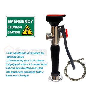 डेक माउंटेड आई वॉशर स्वचालित रूप से पोर्टेबल व्यक्तिगत सुरक्षा उपकरण लैब आई वॉशर हैंडहेल्ड आपातकालीन नेत्रदान स्टेशन - Product Image 5