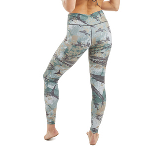 OEM Deport Leggins Pantalones de Yoga de cintura alta personalizados <span class=keywords><strong>Gimnasio</strong></span> Mujeres Pesca Entrenamiento Leggings sin costuras Ropa de fitness - Product Image 5