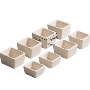 Crisol Refractario Cuadrado de Alúmina de Alta Estabilidad y Pureza con Tapa para Fundir Oro - Product Image 2