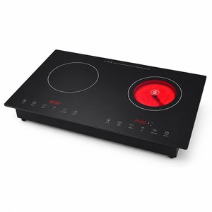 Plaque chauffante électrique portable multifonctionnelle à infrarouge 220V 2200W pour la maison, 2 brûleurs, appareil électroménager KI02001 - Product Image 1