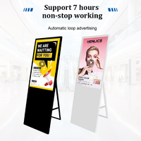 Nouvel écran publicitaire LCD vertical ultra-fin portable de 43 pouces avec animation pour les magasins de détail, les centres commerciaux et la signalisation directionnelle