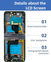 Handy-LCDs für Samsung Galaxy Z Flip 2 3 4 5 6 7 Flip3 Flip4 Flip5 Flip6 Flip7 Touchscreen LCD-Display Original Pantalla