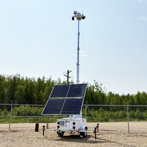 Iot di động giám sát Trailer với PTZ ai <span class=keywords><strong>camera</strong></span> và 4G router cho xây dựng trang web và bãi đậu xe giám sát - Product Image 4