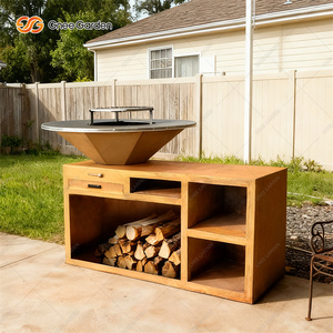 Barbecue de table moderne en acier inoxydable avec allumage piézoélectrique, finition mate, barbecue au charbon de bois d'extérieur facile à nettoyer - Product Image 5