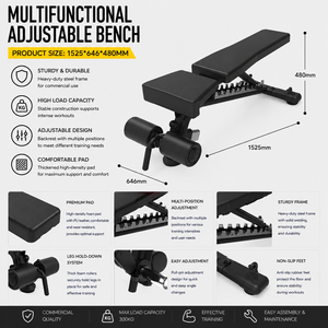 Banc de musculation multi-positions réglable, vente en gros directe usine, pour usage commercial, studio ou domicile - Product Image 6