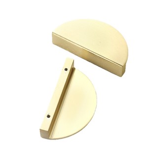 Half Round Cabinet Handle Aluminum Alloy Minimalist Design For Drawer And Cabinet <b>Door</b> Durable Finish - Product Image 5