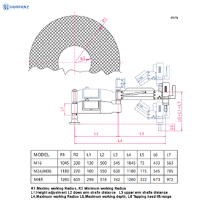 Все-в-одном M16 решение: сервопривод и резьбовые резьбы-автоматическое управление глубиной + ручной режим + Внешняя резьбовые резьбы 220 В Электрический Тапер - Product Image 3